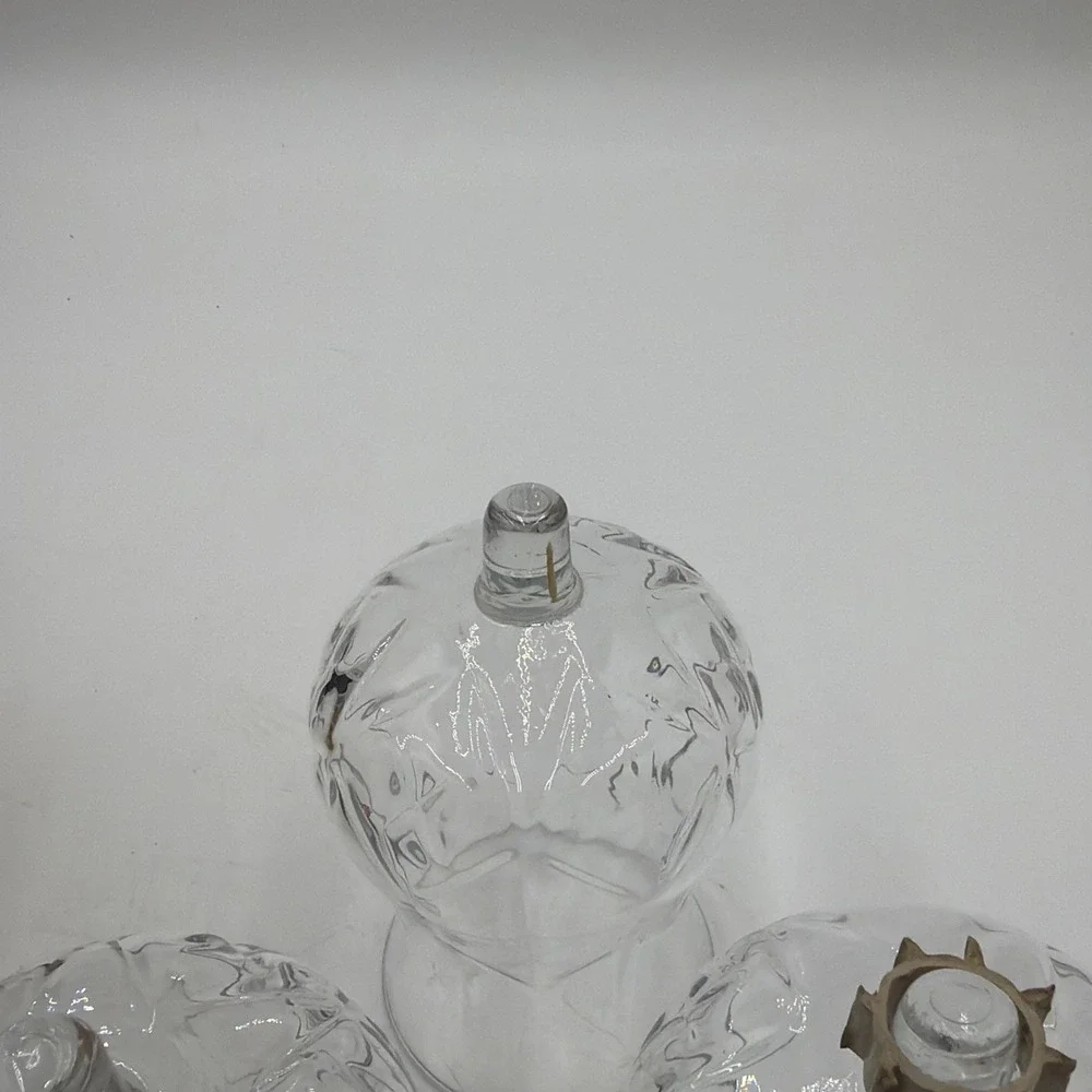 LOT OF 3 HOMCO 11090 Hurricane XLarge PEG Votive Cup Candle Holders 1 W/Grommett